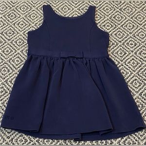 🎉 GUC! 🎉 Polo by Ralph Lauren 3/3T Navy Sleeveless Dress with Front Bow